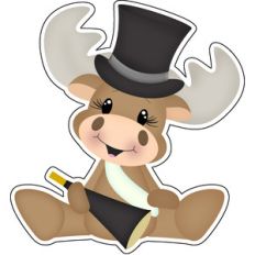 new years moose with horn