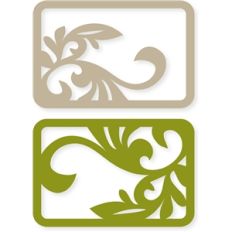 corner flourish card