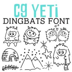 cg yeti dingbats dingbats