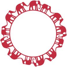elephants frame or wreath