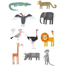 african wildlife animal stickers