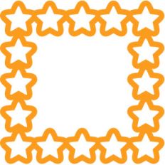 stars square frame