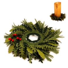 candle ring 3d evergreens