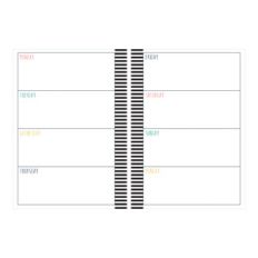 a5 and letter size weekly planner - stripe