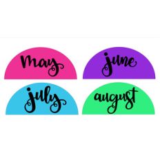 calendar months tabs