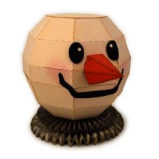 snowman 3d ball head