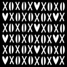 xoxo stencil