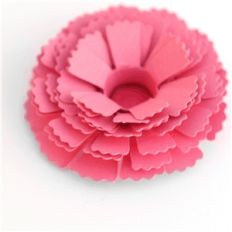 3d rolled spiral flower