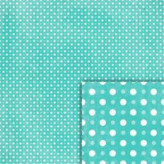 blue polka dot background paper