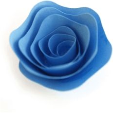 3d rolled spiral flower