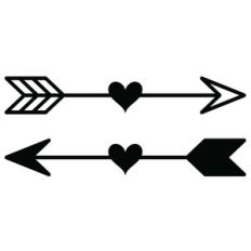 heart arrows set