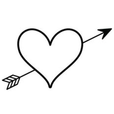 heart arrow frame