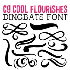 cg cool flourishes dingbats