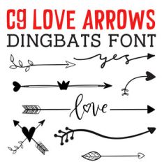 cg love arrows dingbats