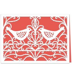 bird lace card