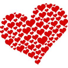 hearts in the heart