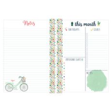 a5 and letter size this month overview and notes planner page