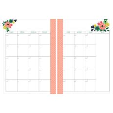a5 and letter size blank monthly planner page