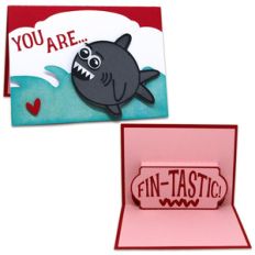 you are fin-tastic pop-up card