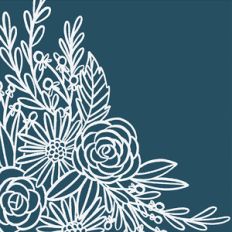 2x2 flowers card