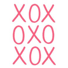 xoxo journal card