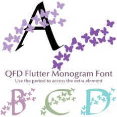 qfd flutter monogram font