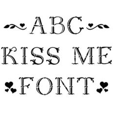 kiss me font