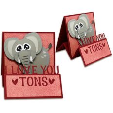 elephant tent card