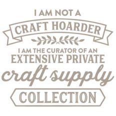 i am not a craft hoarder