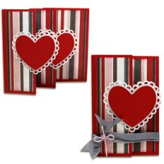 double heart surprise card
