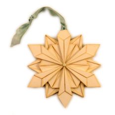 snowflake 3d crystal layered ornament