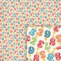 birthday number candles background paper