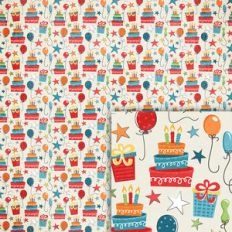 birthday background paper