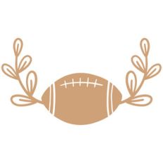 football leaf frame