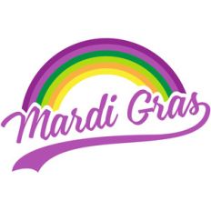 mardi gras rainbow
