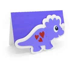 dinosaur triceratops love card