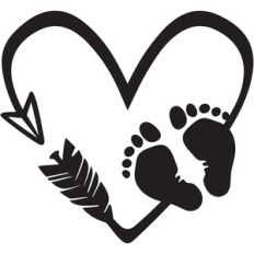 baby announcement arrow