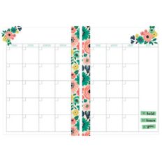a5 and letter size blank floral monthly planner page