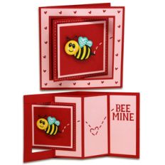 bee mine window lever card