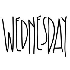 wednesday word art