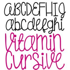 pn vitamin cursive
