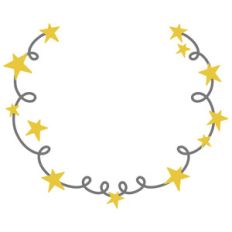 curly star wreath