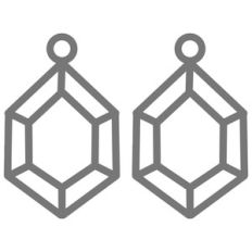 geometric jewel earrings