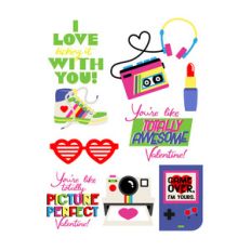 80's love stickers