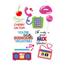 more 80's love sticker