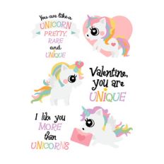 unicorn love stickers