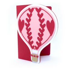 hearts balloon card