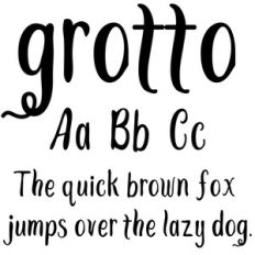 cg grotto font
