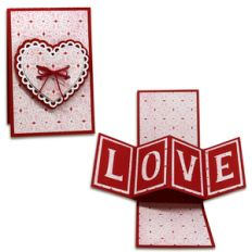 love twist pop card