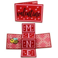 valentine twist pop card